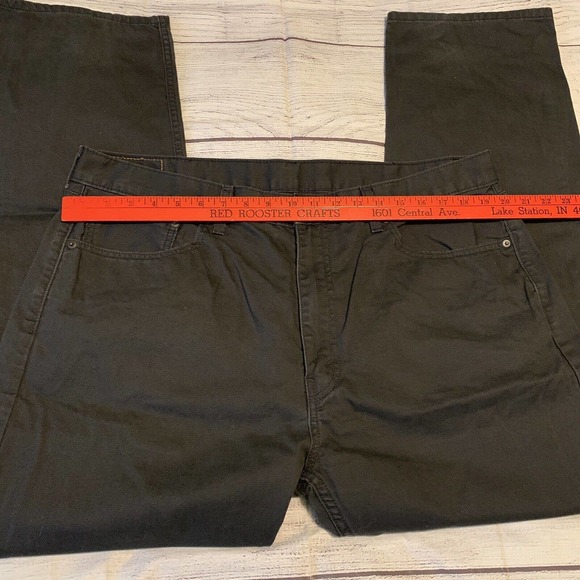 Levis 505 Regular Fit Denim Jeans Mens Size 40x32 Gray Cotton - Picture 3 of 10